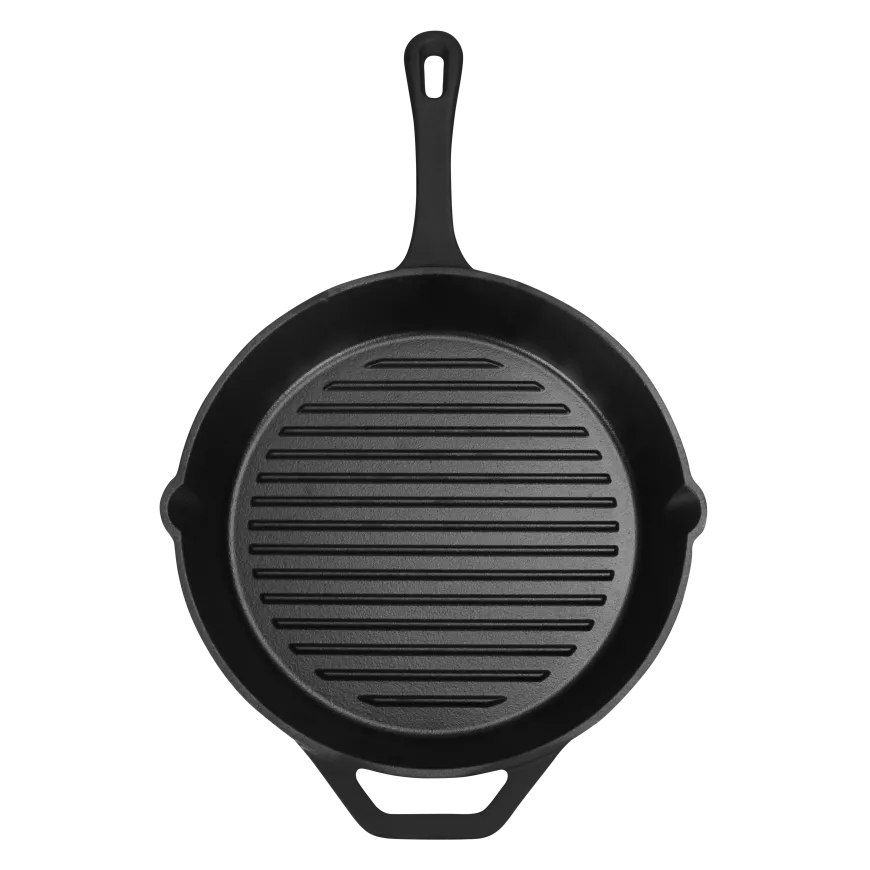 Malm Grillpanne Støpejern Uten Emalje 28cm