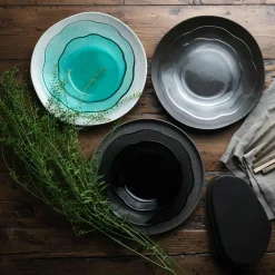 Porsgrunds Porselænsfabrik Asjett 22cm Koksgrått Glass 4pk